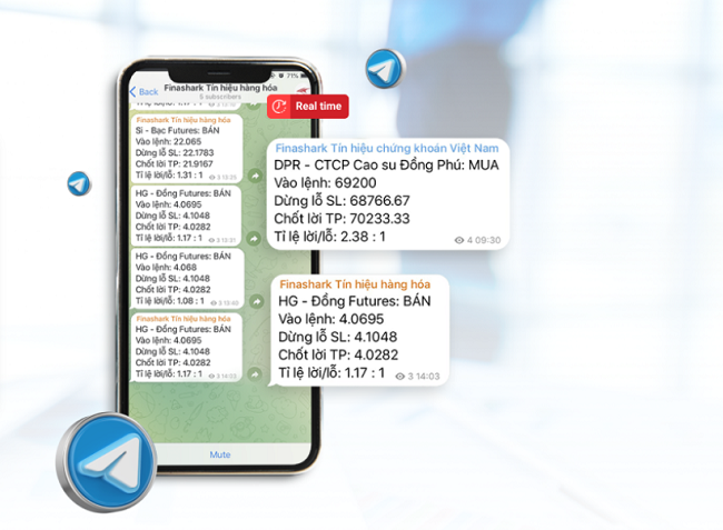 Bật mí app tín hiệu giao dịch Finashark tích hợp qua Telegram 