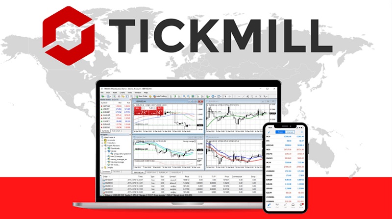 Nền tảng giao dịch của Tickmill tương thích cả máy tính, điện thoại