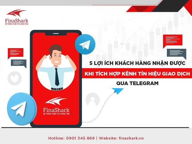 Finashark cập nhật kênh tin nhắn báo tín hiệu giao dịch qua Telegram 