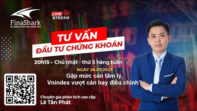 Gặp mức cản tâm lý, Vnindex vượt cản hay điều chỉnh? | Chiến lược cho phiên 26.7.2023