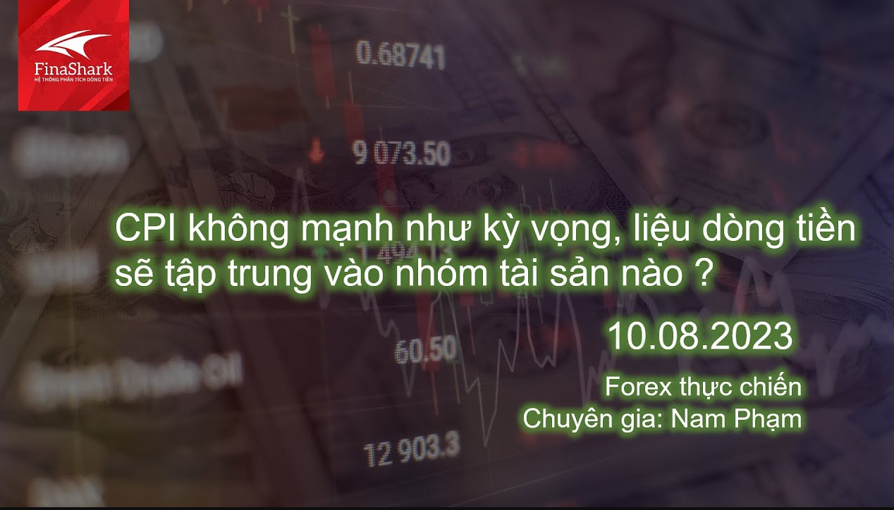 CPI yếu hơn kỳ vọng, dòng tiền sẽ tập trung vào nhóm tài sản nào? | Giao dịch thực chiến 10.08.2023