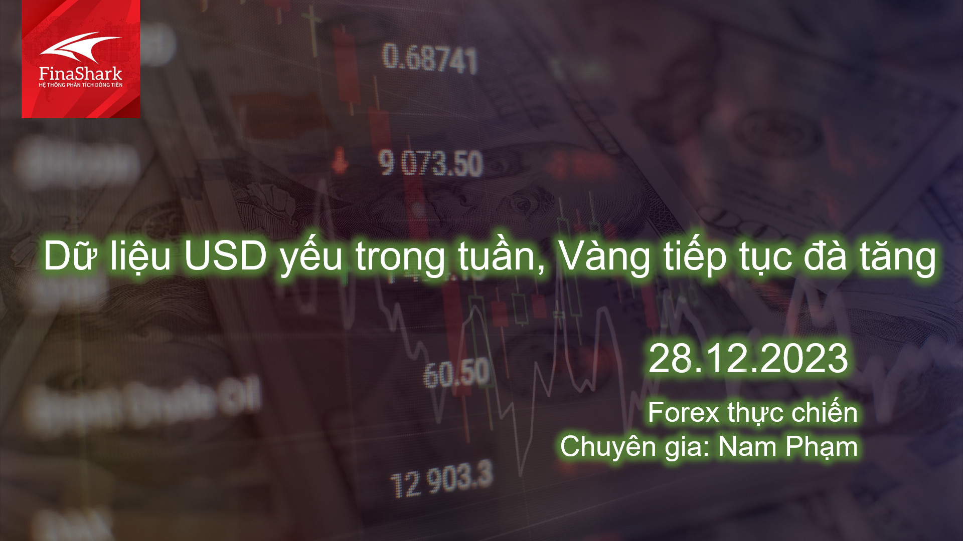 Dữ liệu USD yếu trong tuần, Vàng tiếp tục đà tăng | Giao dịch thực chiến 28.12.2023