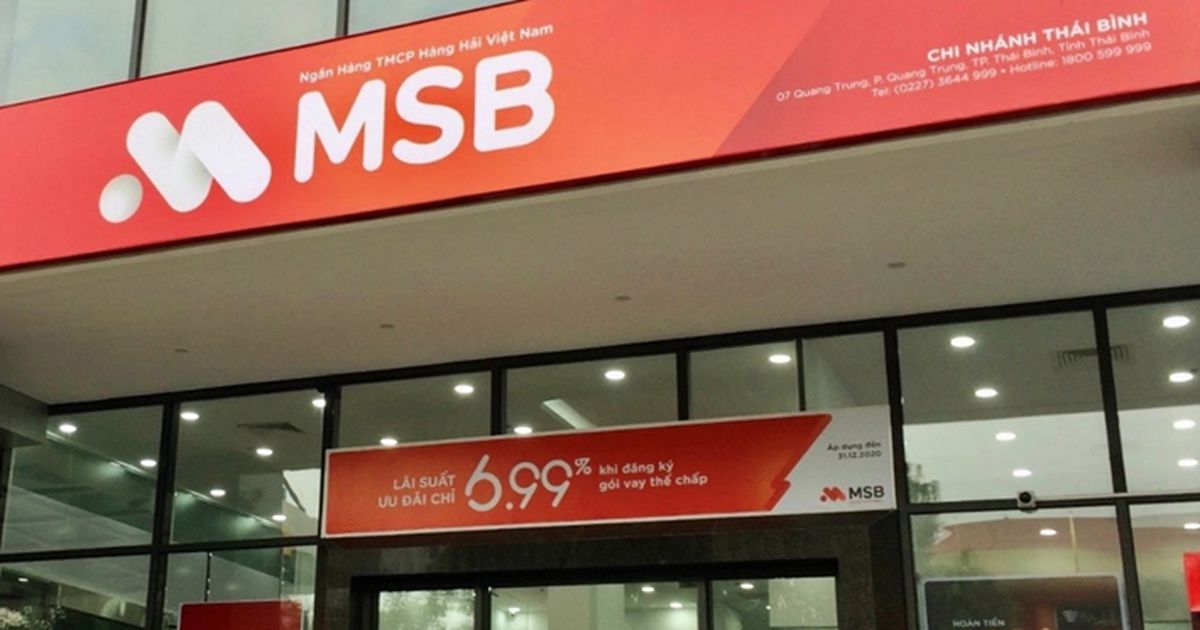 Ngân hàng TMCP Hàng hải Việt Nam (MSB): LNTT giảm 28%, thấp hơn một chút so với dự báo