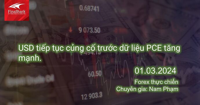 USD tiếp tục củng cố trước dữ liệu PCE tăng mạnh | Nhận định ngày 01.03.2024