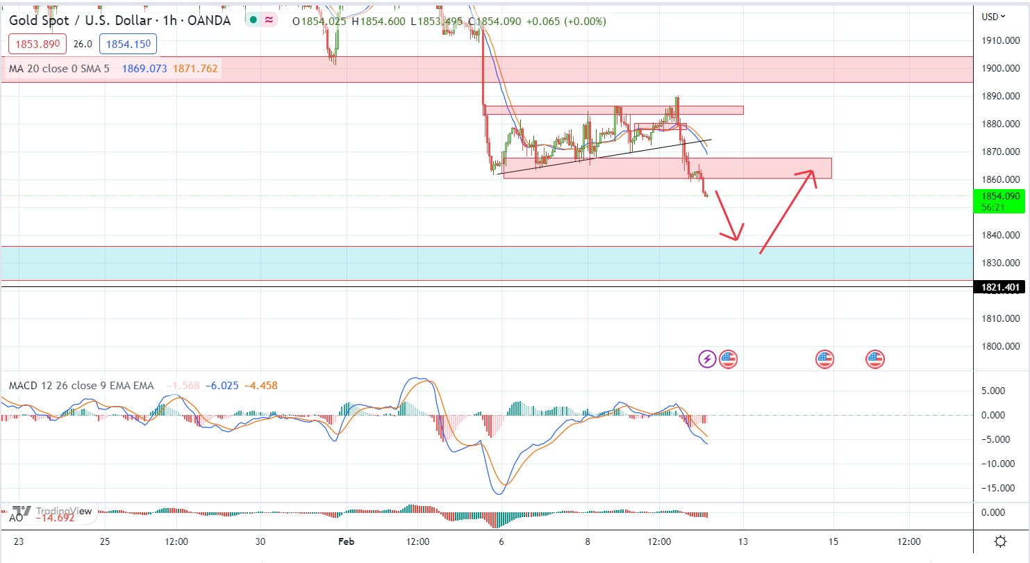 XAUUSD PTKT 10-2-2023